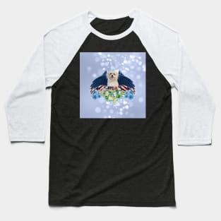 Cute dog and squirrel with wings and hat, USA Baseball T-Shirt